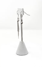 Silver Metal Fringe Tassel Earrings
