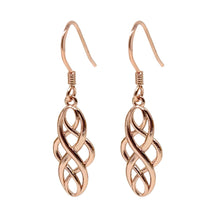 Rose gold Celtic knot earrings perfect for any occasion
