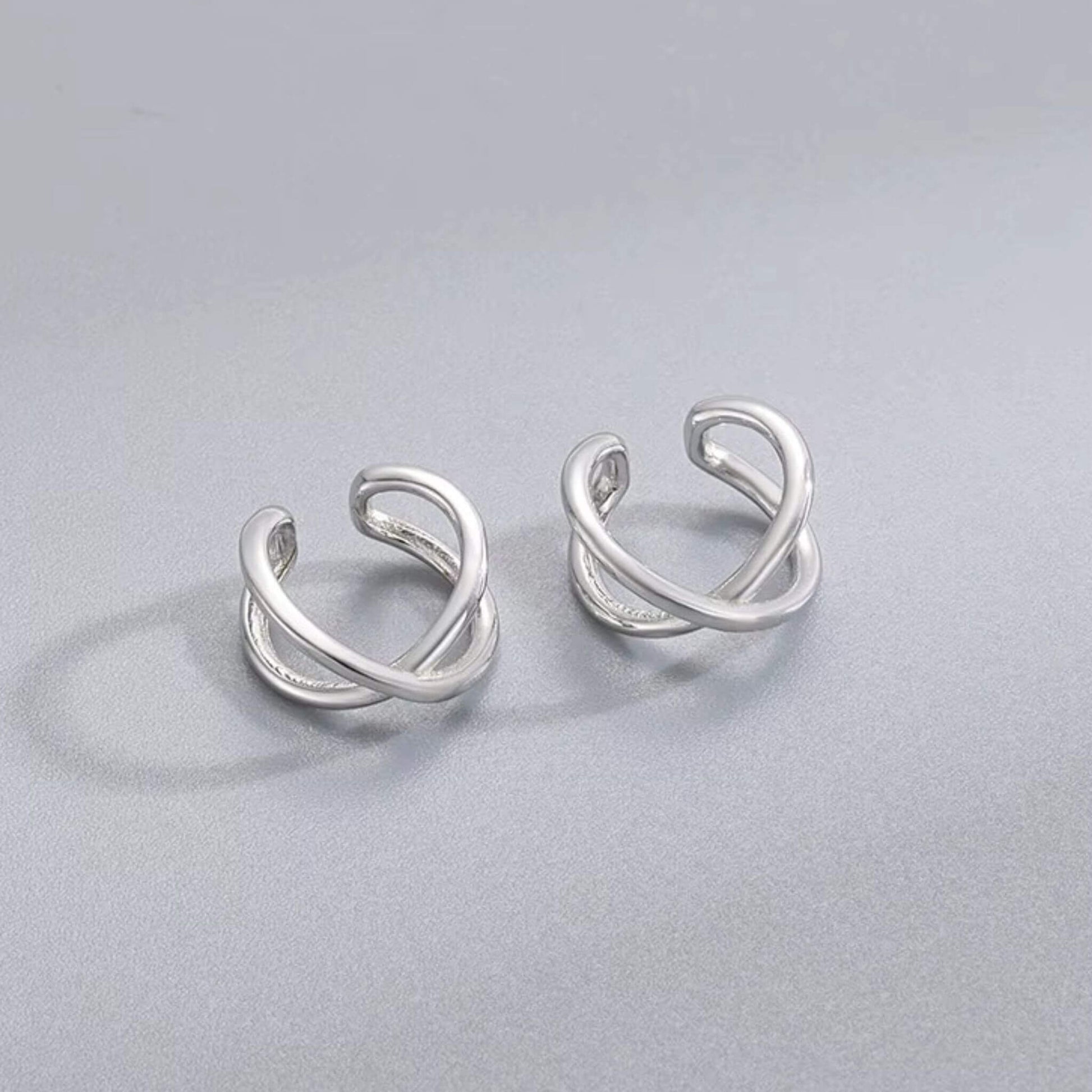 Silver Ear Cuff - Adjustable 925 Sterling Silver No-Piercing Fashion Earring