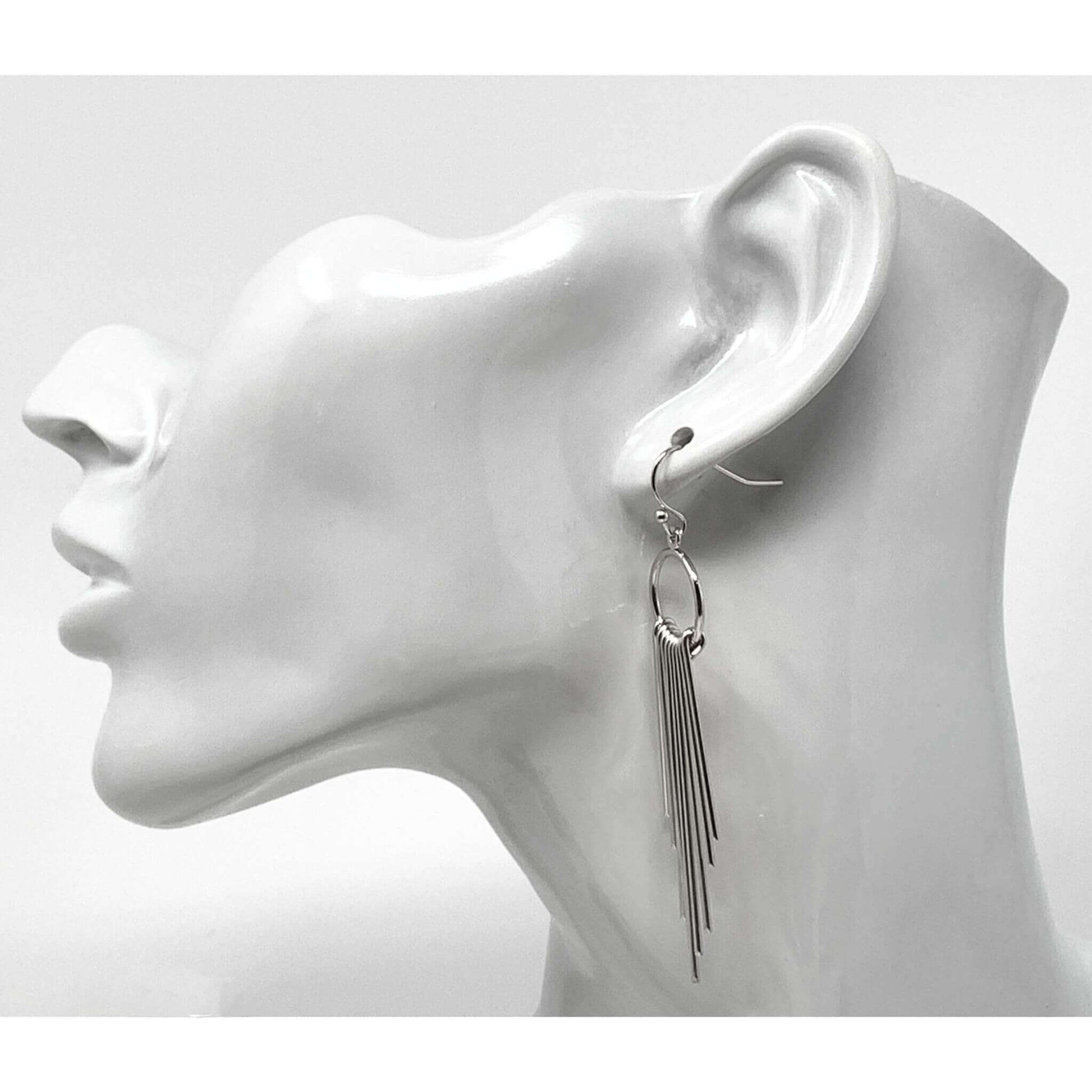 Silver Tassel Earrings