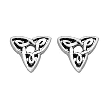 Sterling Silver Celtic Trinity Knot Stud Earrings
