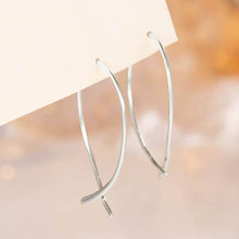 Sterling Silver Threader Hoop Earrings - Ideal Gift for Women
