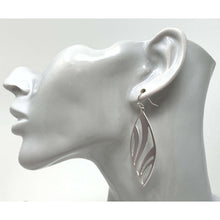 Satin Jewelry Collection - Stylish Teardrop and Striped Earrings
