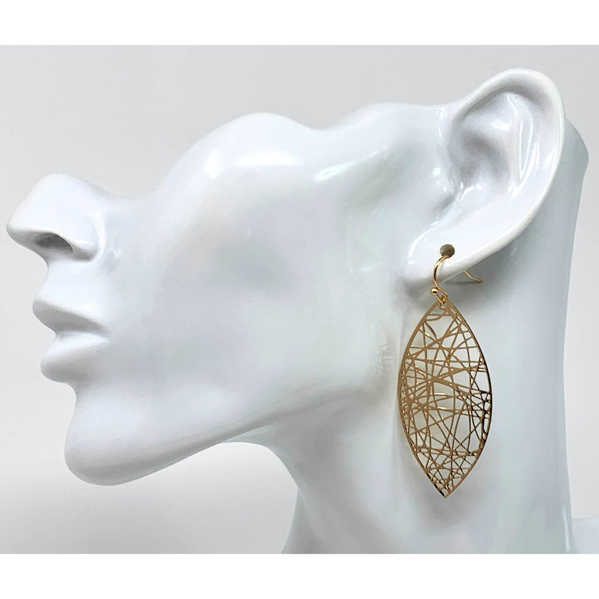 Delicate gold earrings, perfect for everyday wear and sensitive ears.