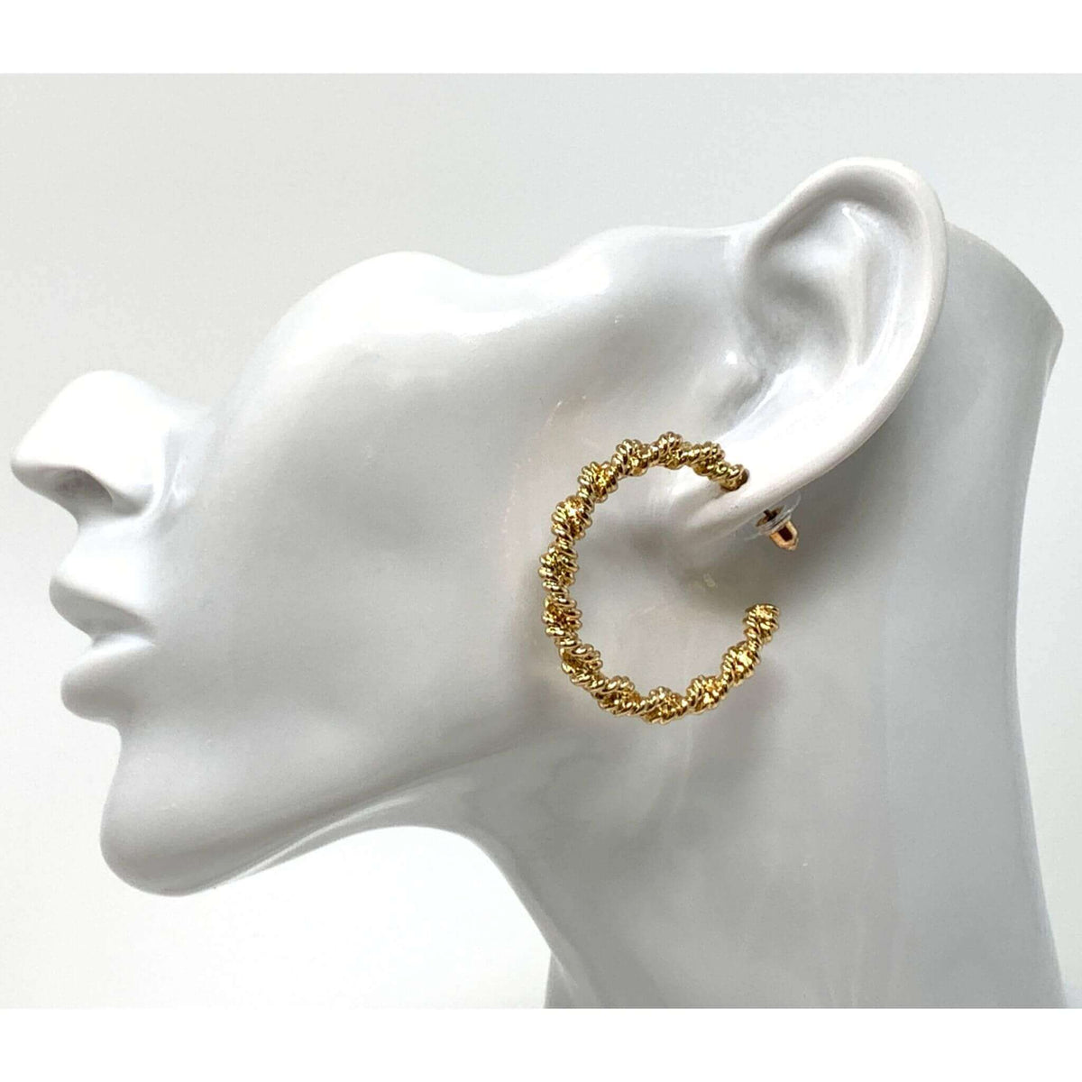 Gold hoop earrings that will complement any outfit