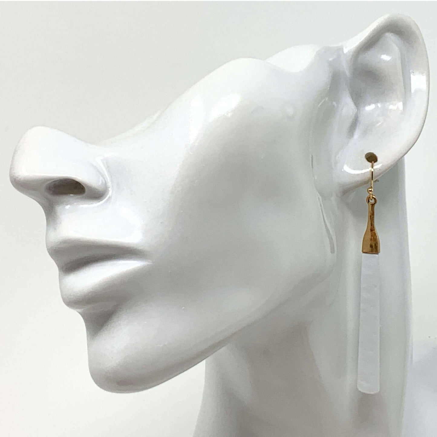 Hammered Metal Earrings - Artisan Craftsmanship