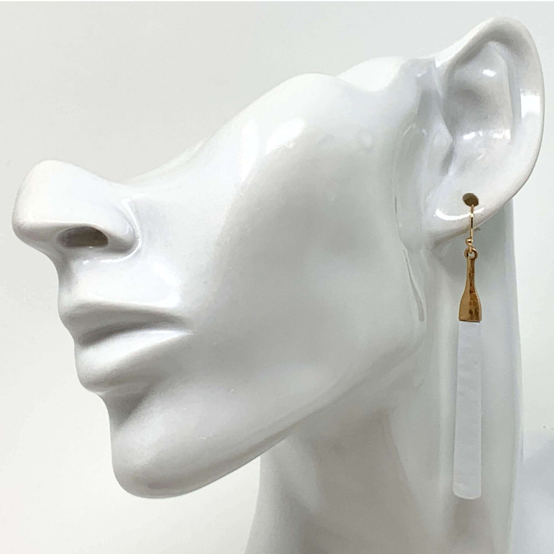 Hammered Metal Earrings - Artisan Craftsmanship