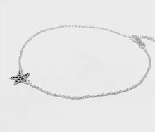 Starfish Anklet In Sterling Silver
