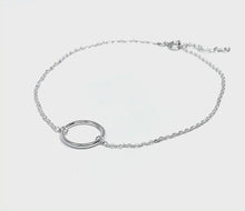 Sterling Silver Circle Anklet
