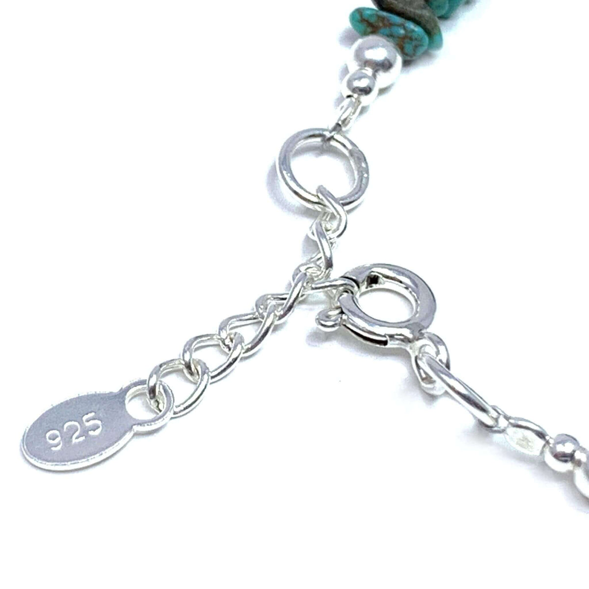 925 Sterling Silver Turquoise Stone Anklet