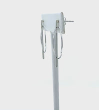 Sterling Silver Bar &amp; Circle Stud Earrings - Fine Jewelry
