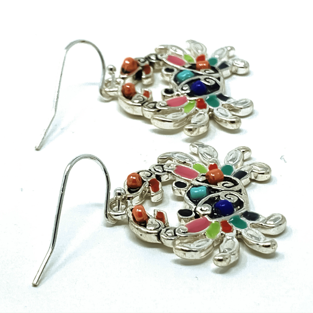 Crab Seed Bead Animal Earrings - Beach Jewelry