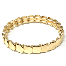 Gold Disc Stacking Stretch Bracelet - Costume Jewelry

