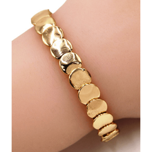 Gold Disc Stacking Stretch Bracelet - Boho Jewelry

