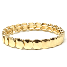 Gold Disc Stacking Stretch Bracelet - Fashion Jewelry

