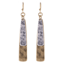 Gold &amp; Silver Layered Teardrop Dangle Earrings For Women - Fashion Jewelry
