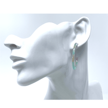 Multi Color Resin Circle Hoop Women&#39;s Earrings
