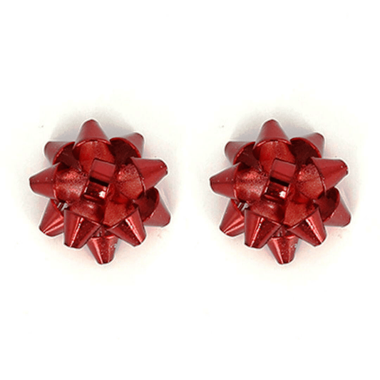 Red Bow Stud Christmas Earrings - Christmas Jewelry