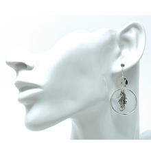Seahorse Circle Hoop Dangle Silver Earrings For Women - Fashion Jewelry
