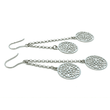Sterling Silver Circle Filigree Earrings - SeaSpray Jewelry

