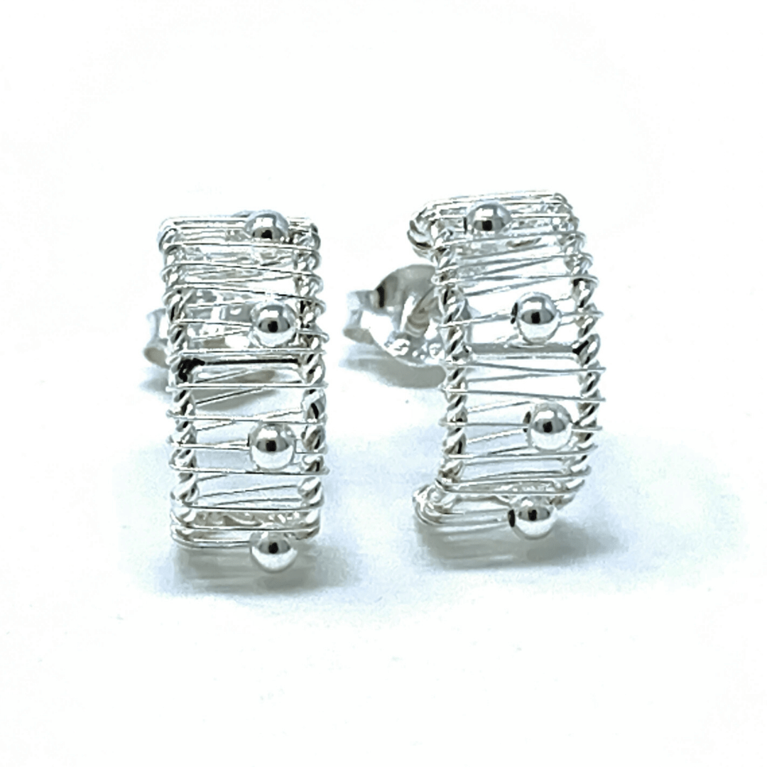 Sterling Silver Crescent Earrings - SeaSpray Jewelry