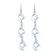 Three Twisted Sterling Silver Hoop Earrings - Fine Jewelry

