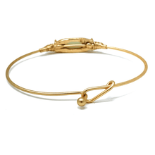 Natural Stone Gold Stacking Bangle Bracelet For Women - Costume Jewelry
