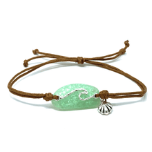 Surfer Wave Sliding Knot Cord Bracelet
