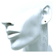 Twisted Open Hoop Linked Sterling Silver Earrings - Sterling Silver Jewelry
