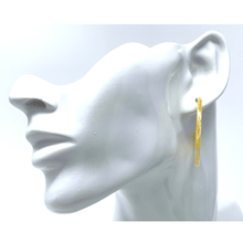 Yellow Resin Circle Hoop Earrings - Statement Jewelry
