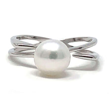Adjustable Sterling Silver Ring With Freshwater Pearl
