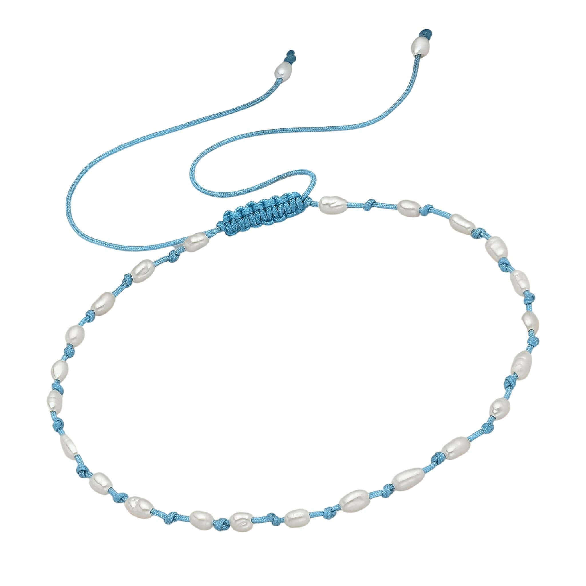Freshwater Pearl Beaded Bracelet - Adjustable 6