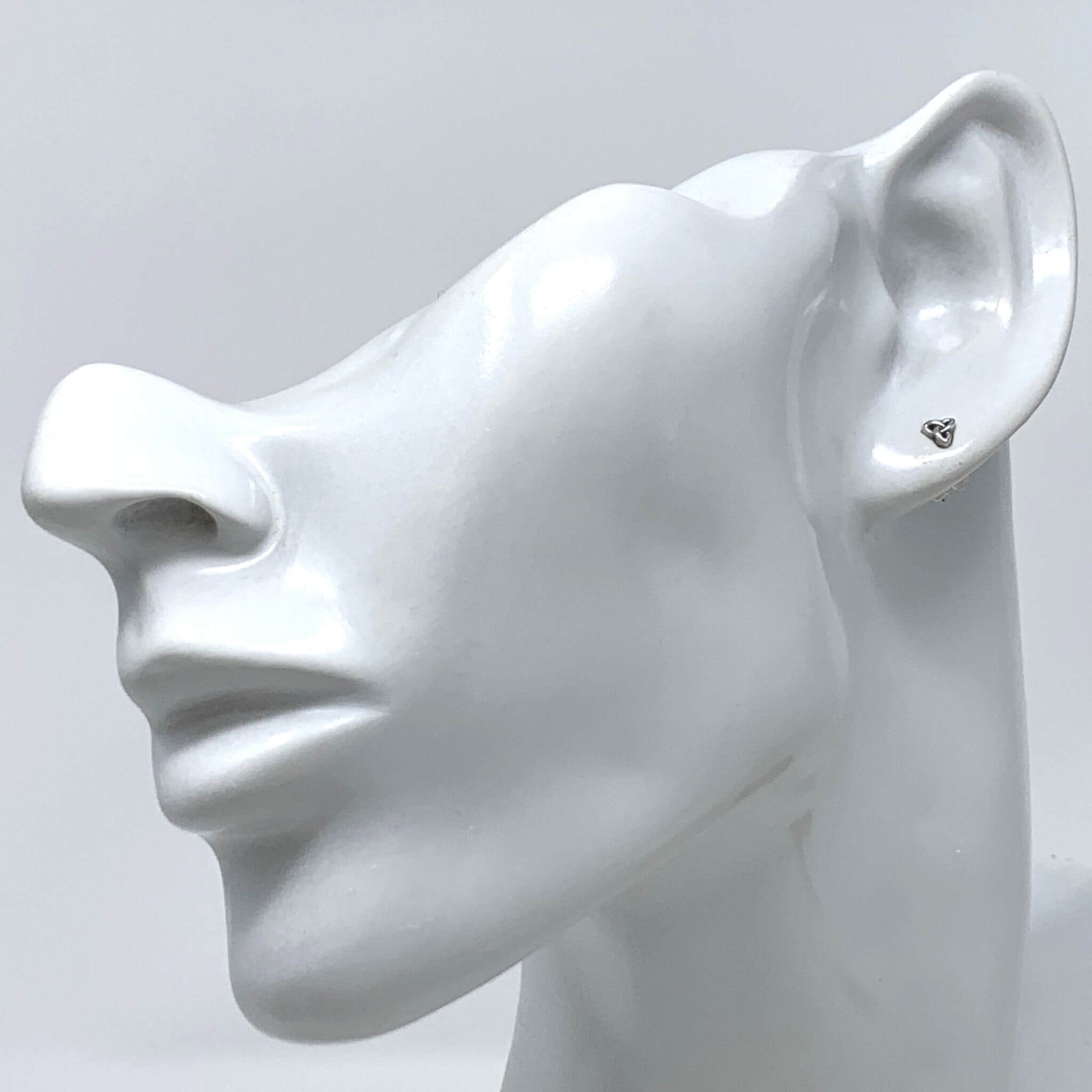 Celtic Knot Earrings In Sterling Silver