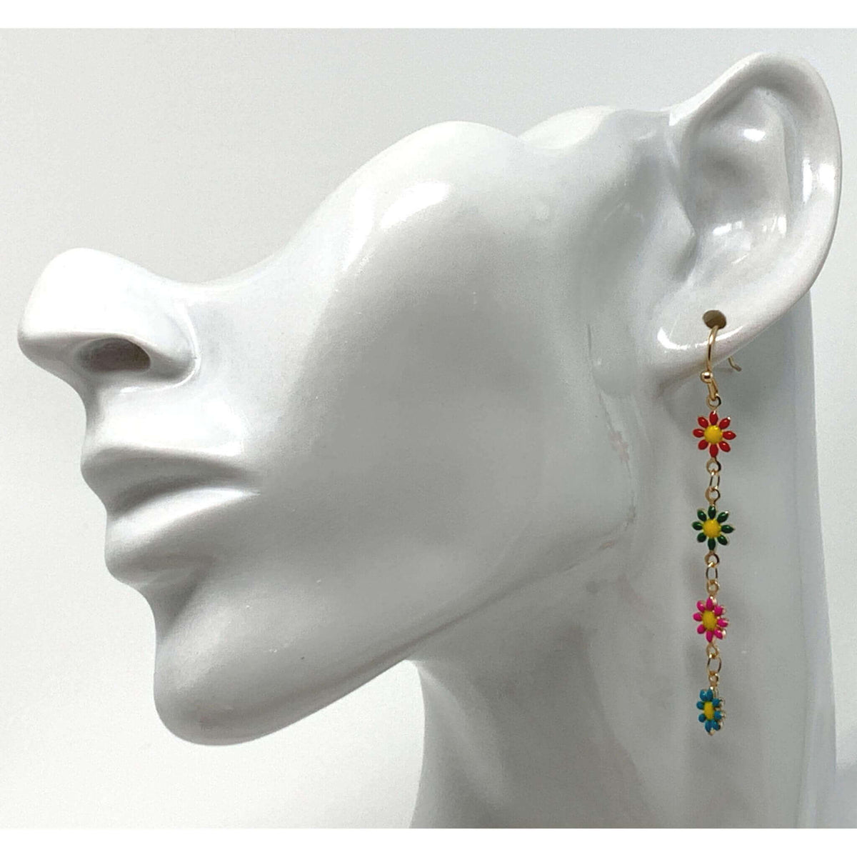 Dangle Gold Daisy Earrings