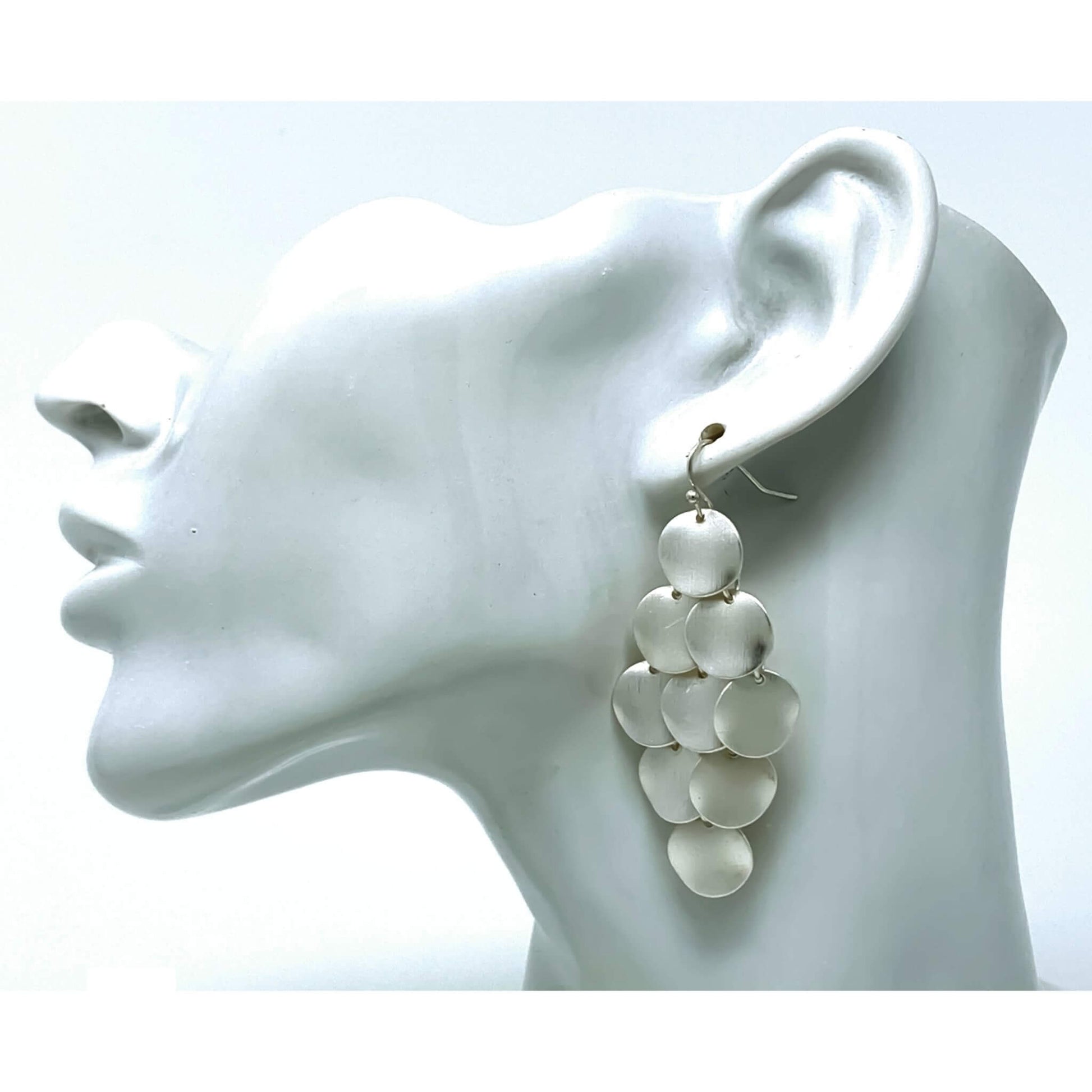 Dangle Silver Statment Earrings - Fashion Earrings