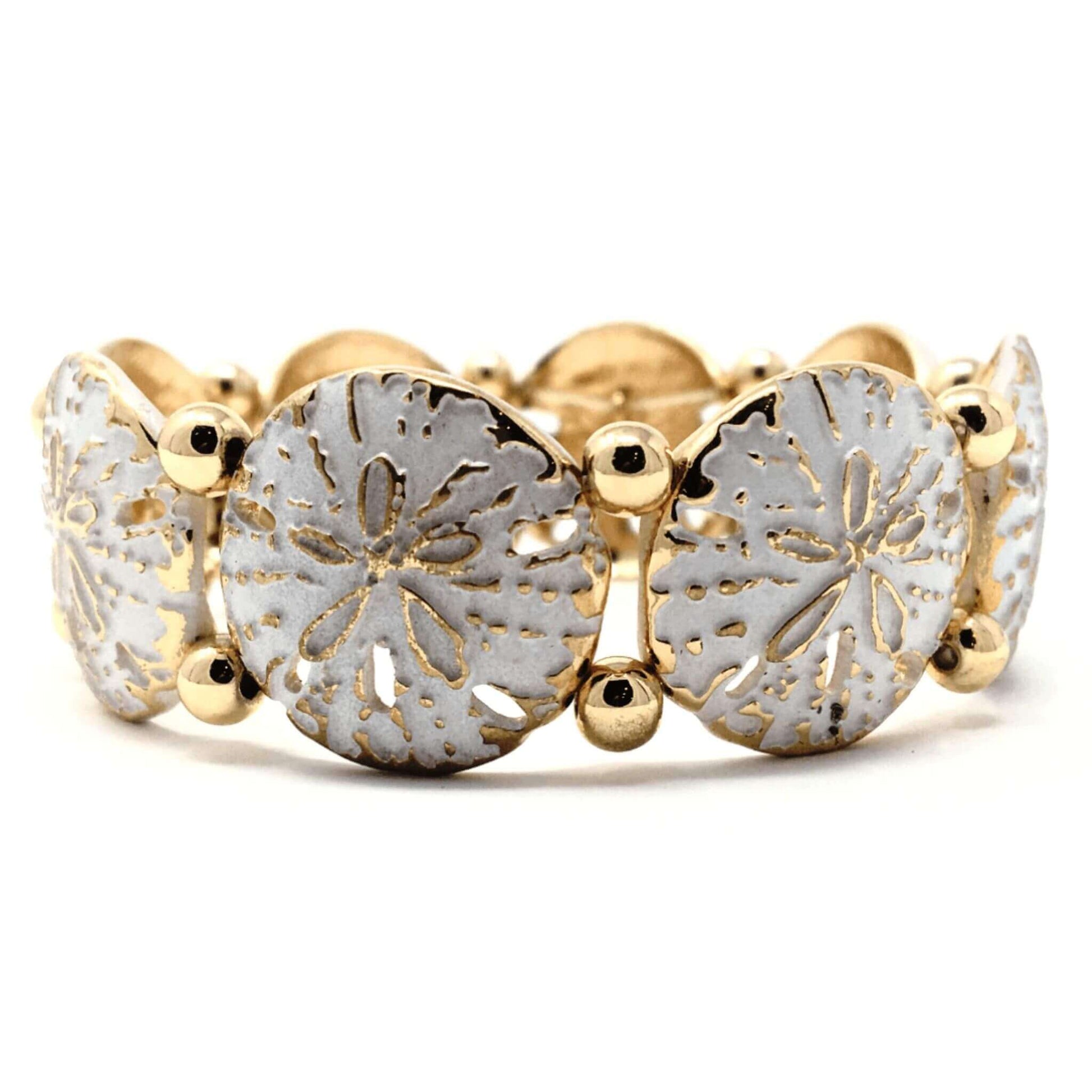 Gold Sand Dollar Bracelet