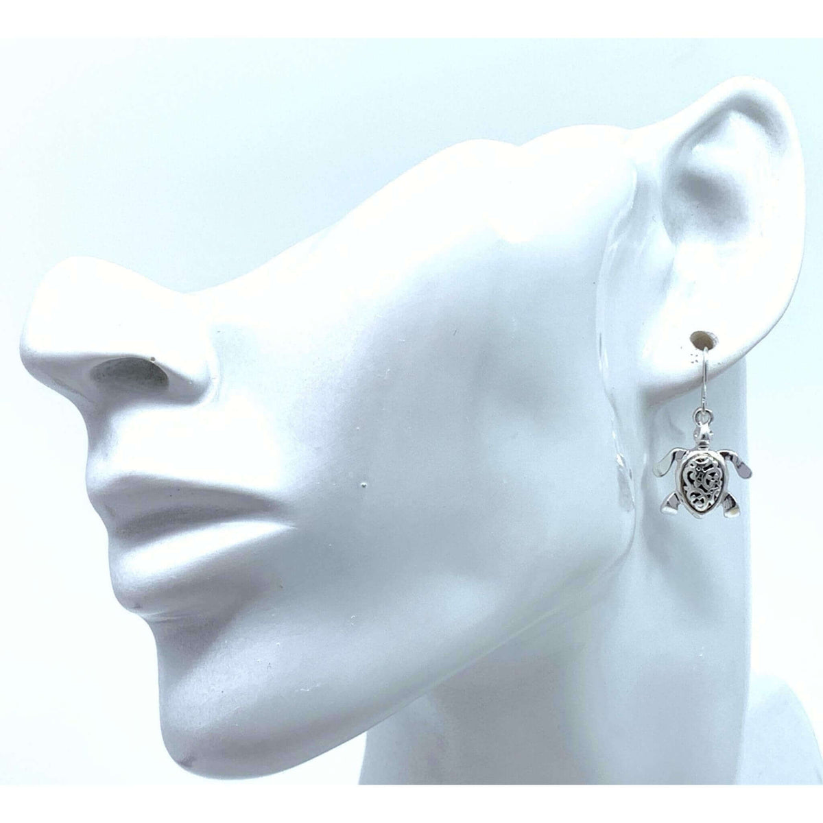 Filigree Sea Turtle Earrings - Costume Jewelry