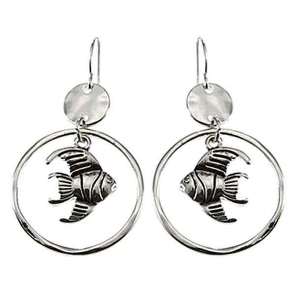 STERLING SILVER 3D PUFFY TEXTURED SEA LIFE FISH DANGLE EARRINGS | eBay