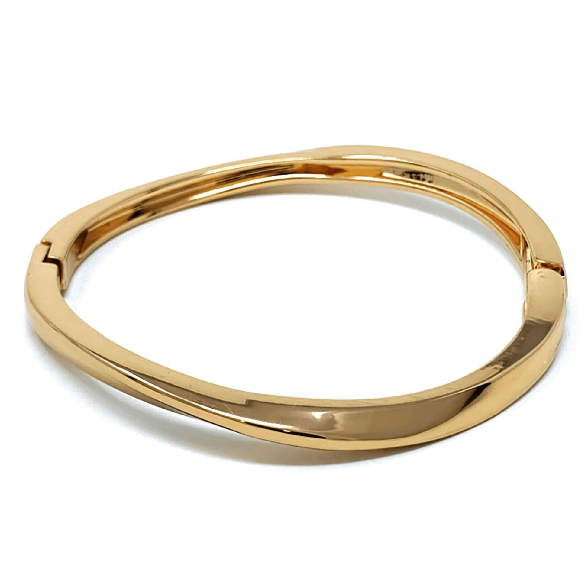 Hinged Gold Cuff Bracelet - SeaSpray Jewelry