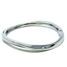 Hinged Silver Bangle Bracelet - Fashion Jewelry

