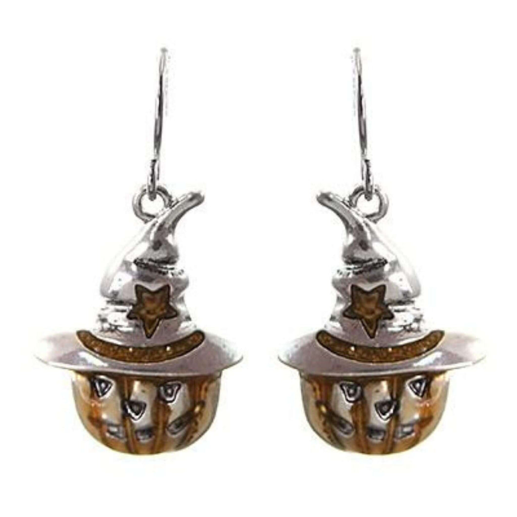 Jack O' Lantern Pumpkin Halloween Earrings