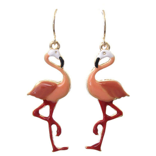 Pink Flamingo Earrings - Fashion Jewelry