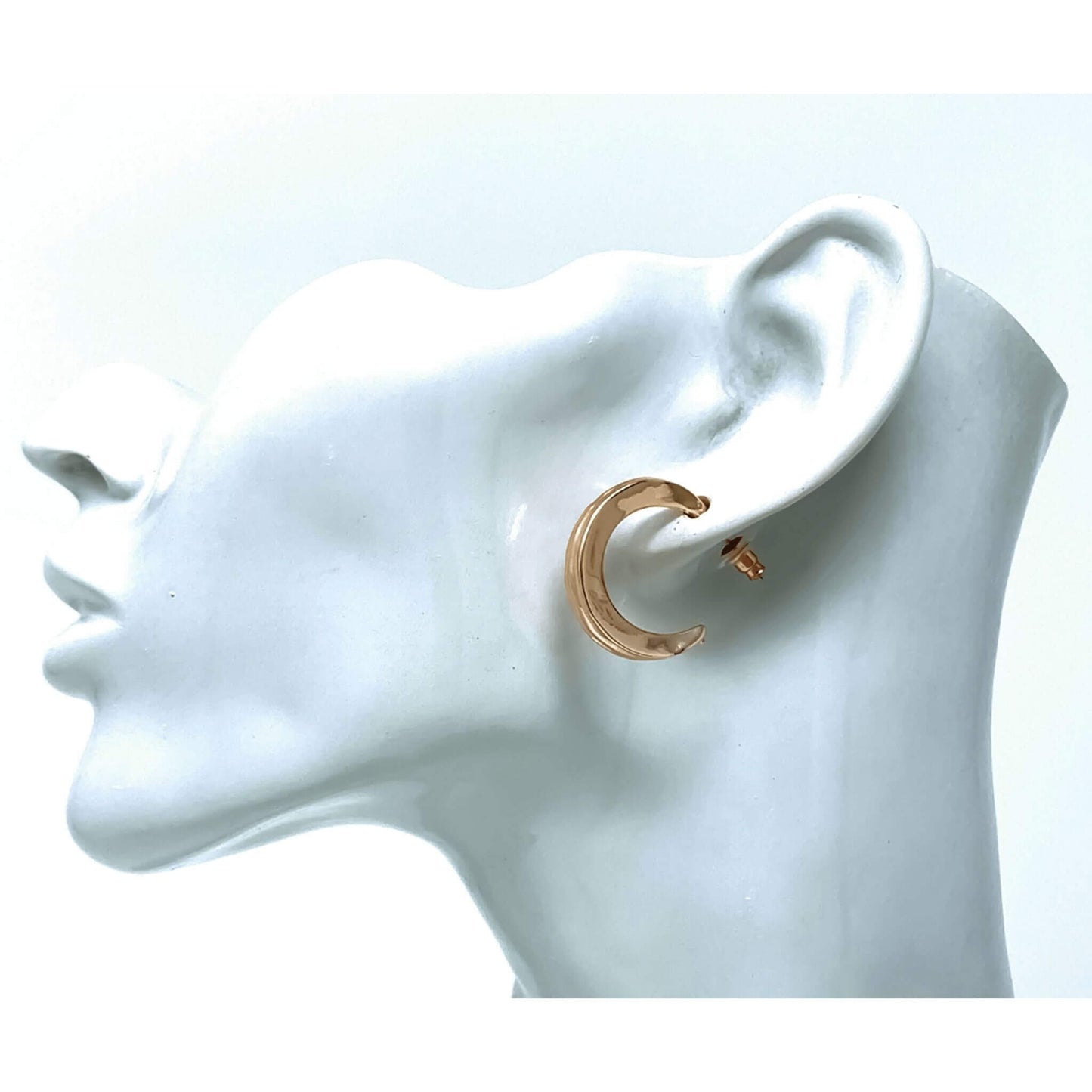 Rose Gold  Hoop Fashion Jewelry Earrings -  SeaSpray Jewelry