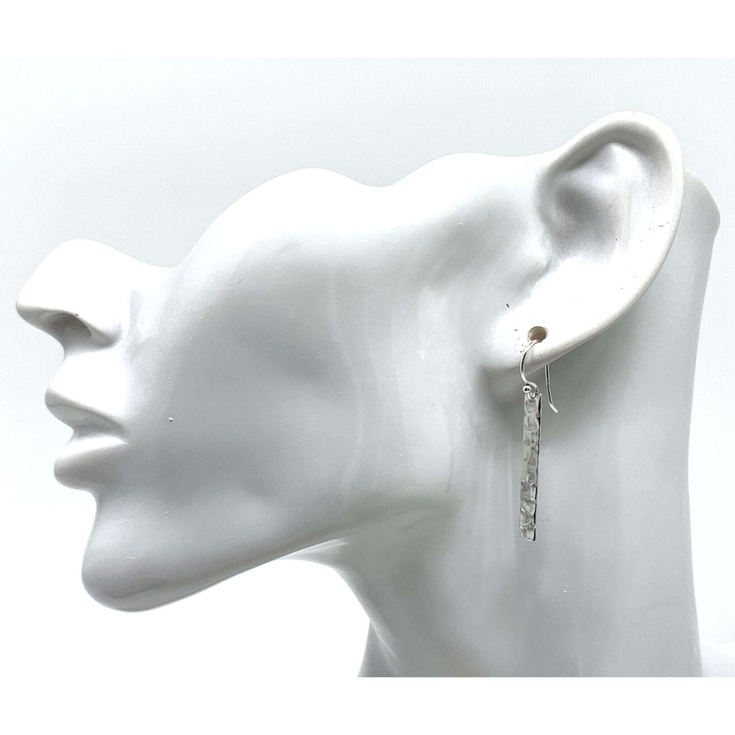 Silver Bar Dangle Earrings