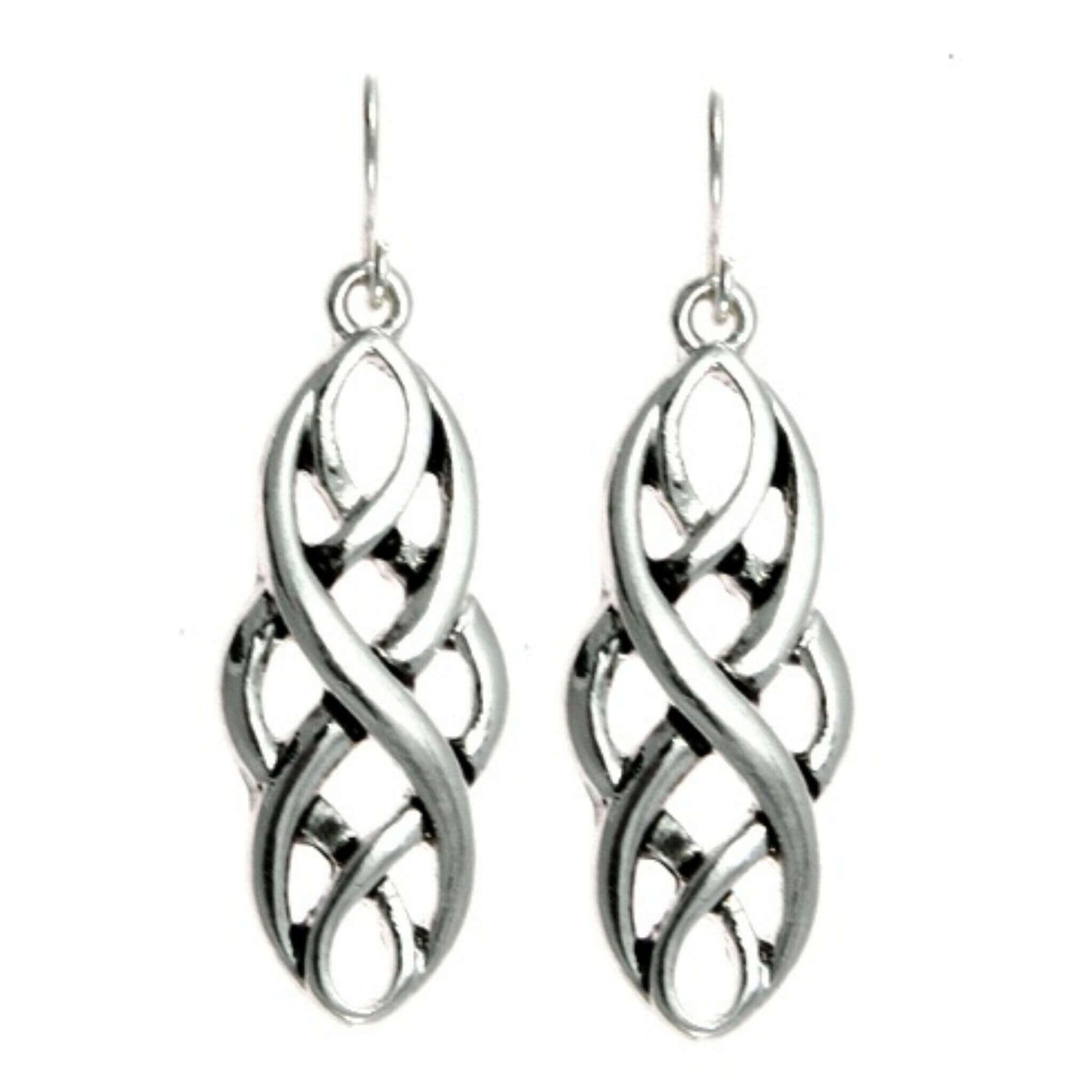 Silver Celtic Earrings - Irish Jewelry