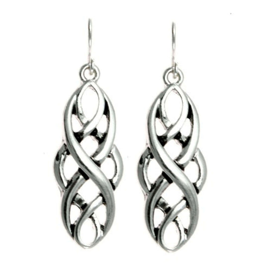 Silver Celtic Earrings - Irish Jewelry