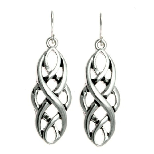 Silver Celtic Earrings - Irish Jewelry