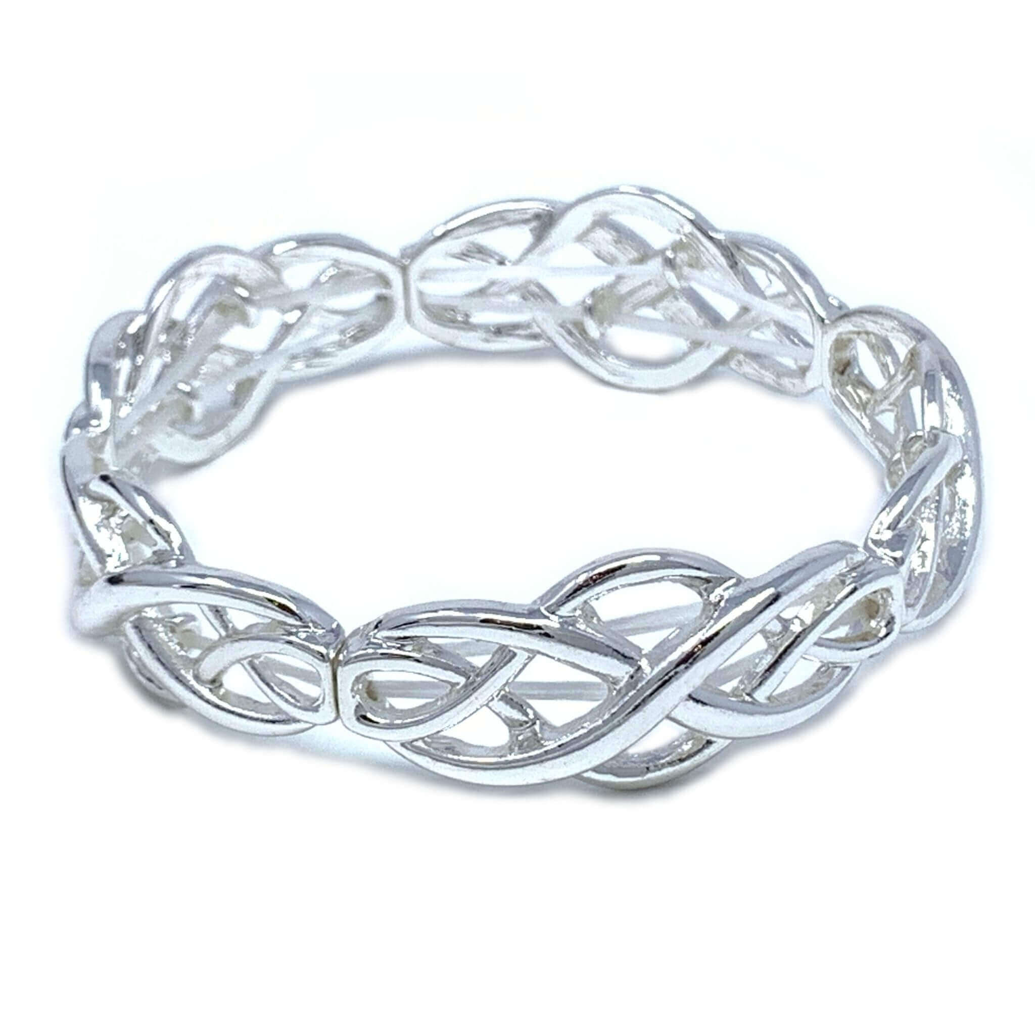 Askernish Silver Celtic Bangle - Hebridean Jewellery