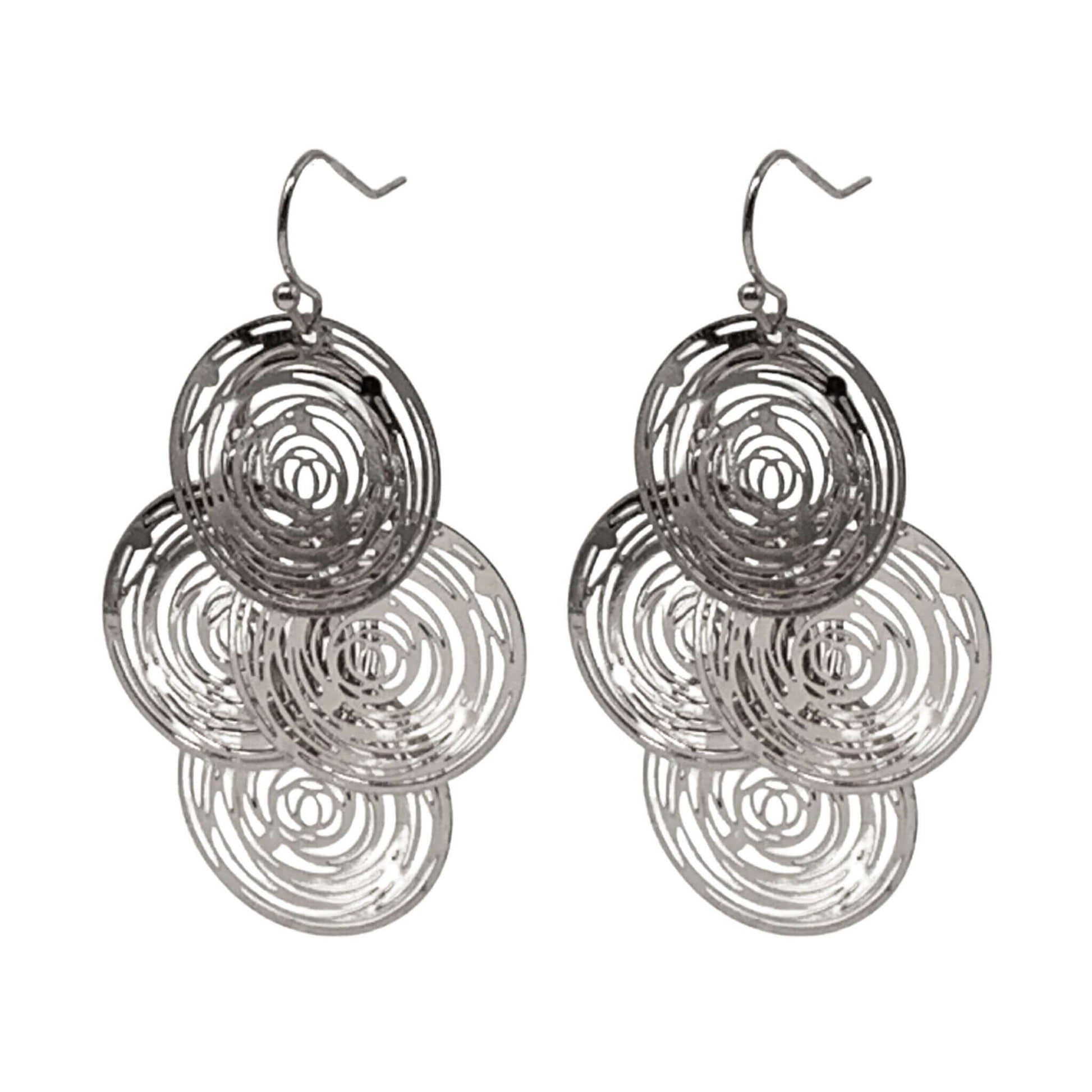Silver Chandelier Earrings - Dangle Earrings for Women