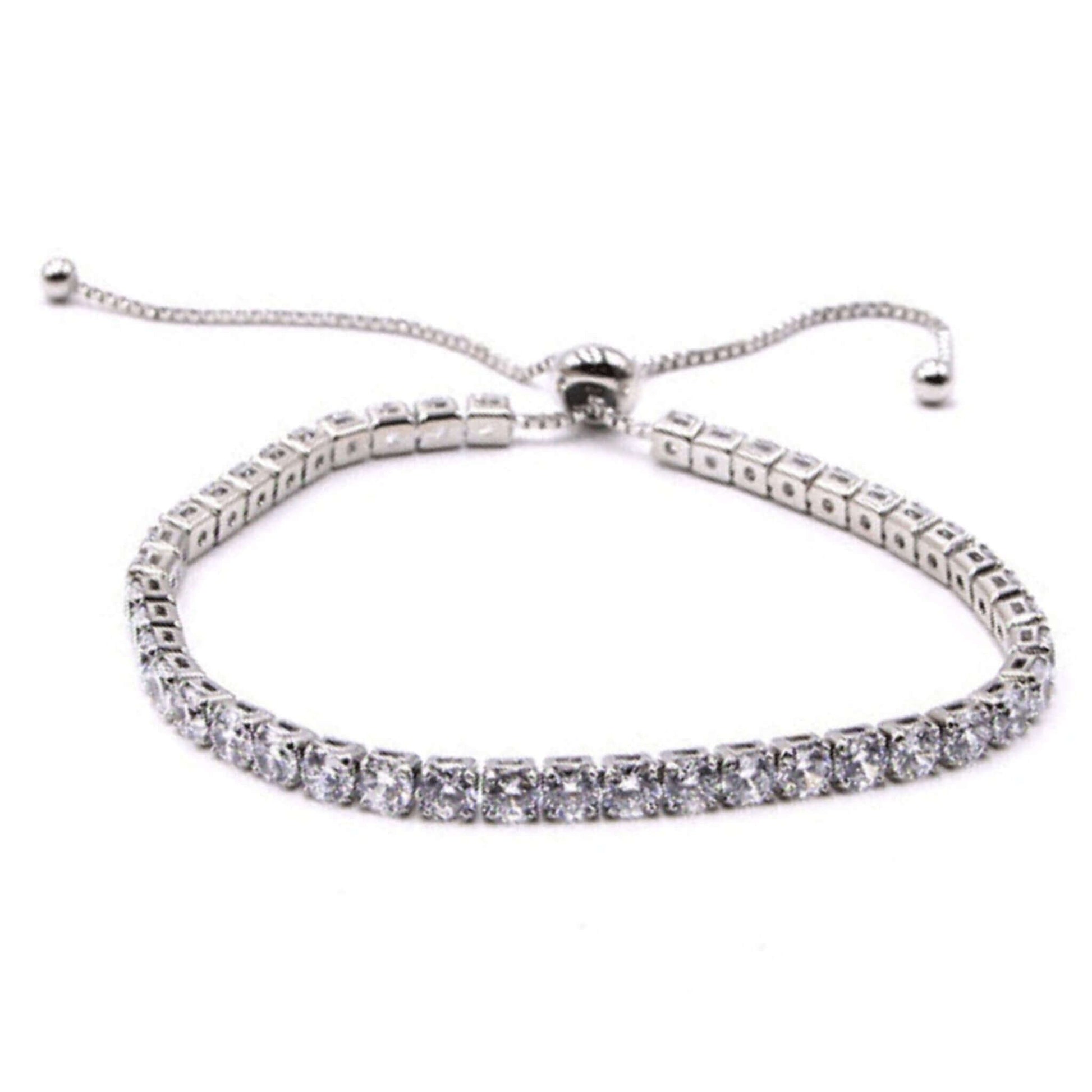Silver Cubic Zirconia Tennis Bracelet